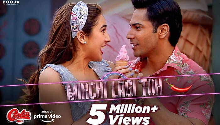 Mirchi Lagi Toh Song Lyrics (Main Toh Raste Se)- Coolie No